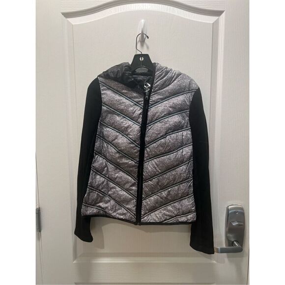 blanc noir Jackets & Blazers - blanc noir Women's Grey and black soft jacket  size S winter fall ski hiking jac